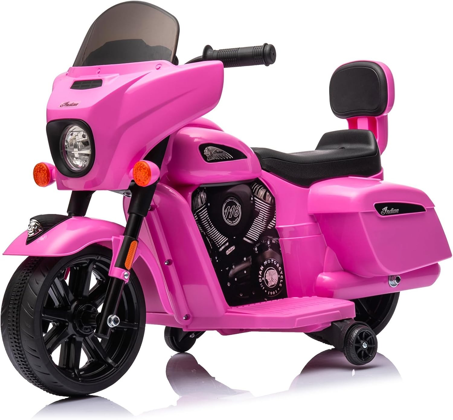 6V Kids Motorcycle,Electric Motorbike w/ Training Wheels,Toddler Motorcycle Gift