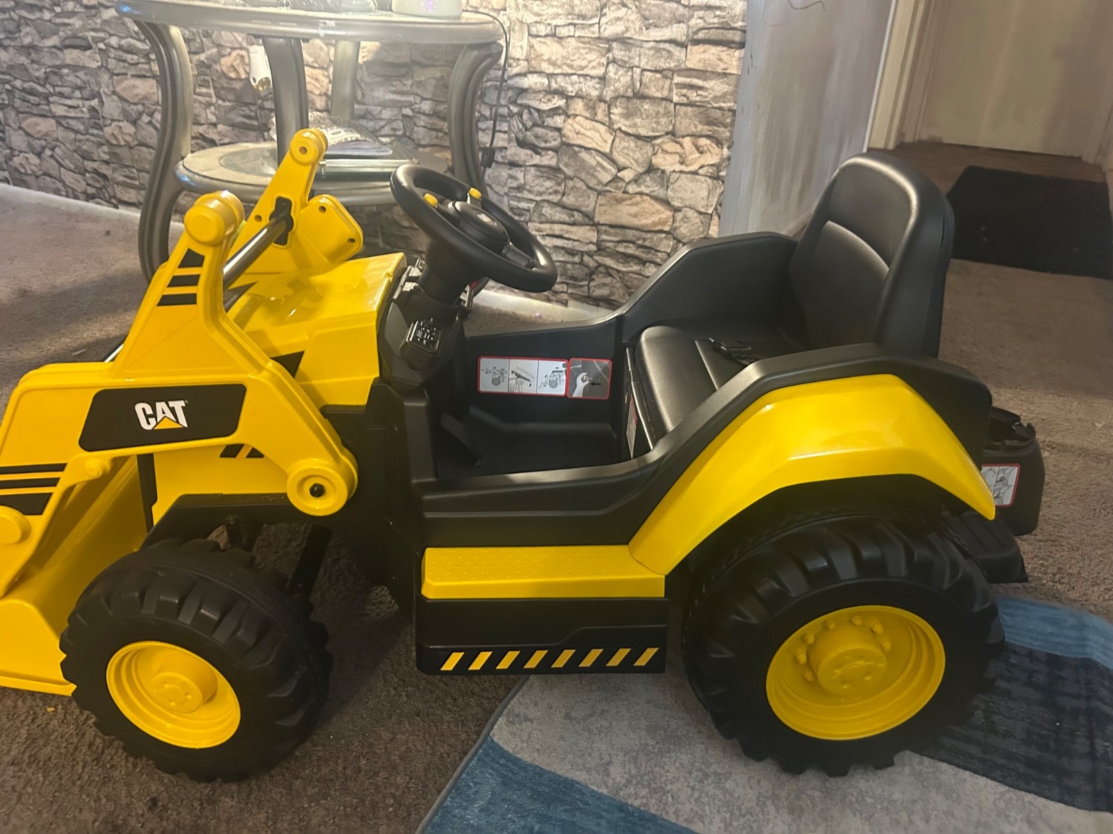 kids ride on truck great for kids. Used only twice comes with all the pieces.