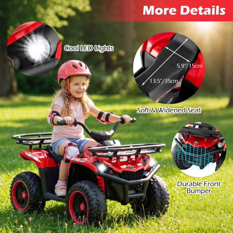 24V Electric Ride On Quad with LED Headlights
