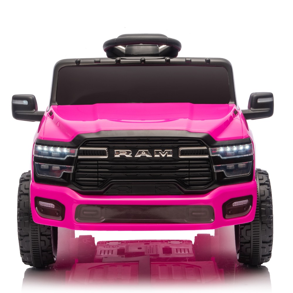 12V Kids Ride On Truck w/Remote Control,2WD & Rear Shock Suspension for Age 3-6