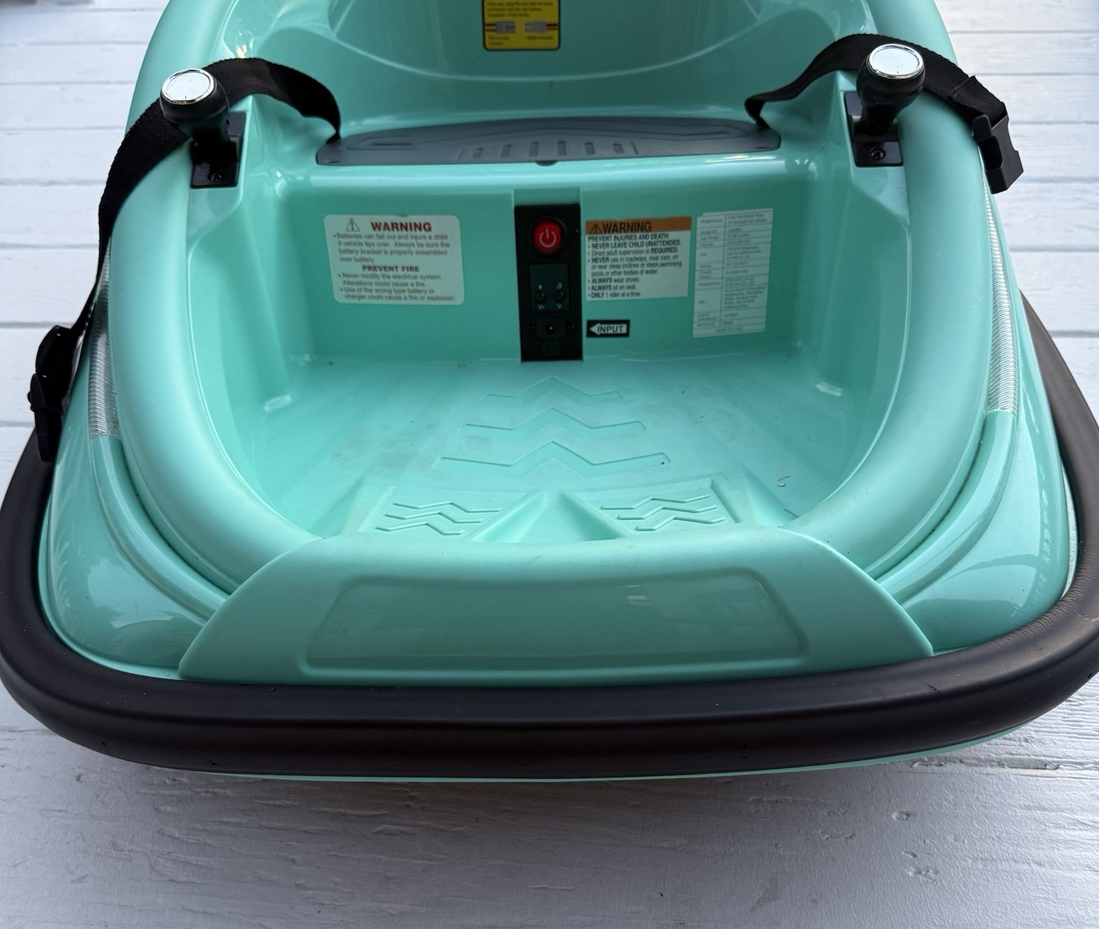 Baby Bumper Car with 2 Driving Modes, Remote Control, Safety Belt,LED Lights
