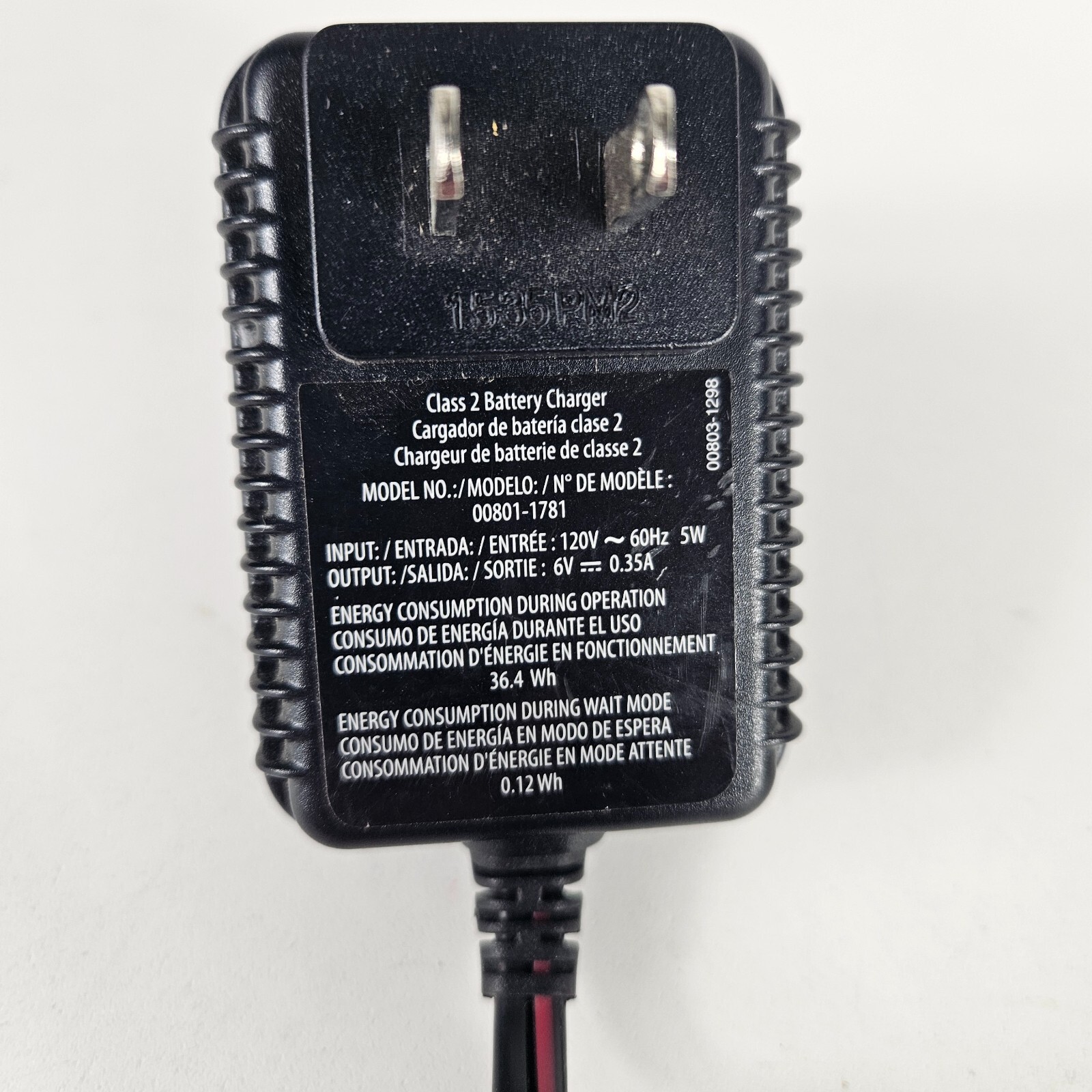 Fisher-Price Power Wheels 6V Replacement Battery Charger Power Adapter Original
