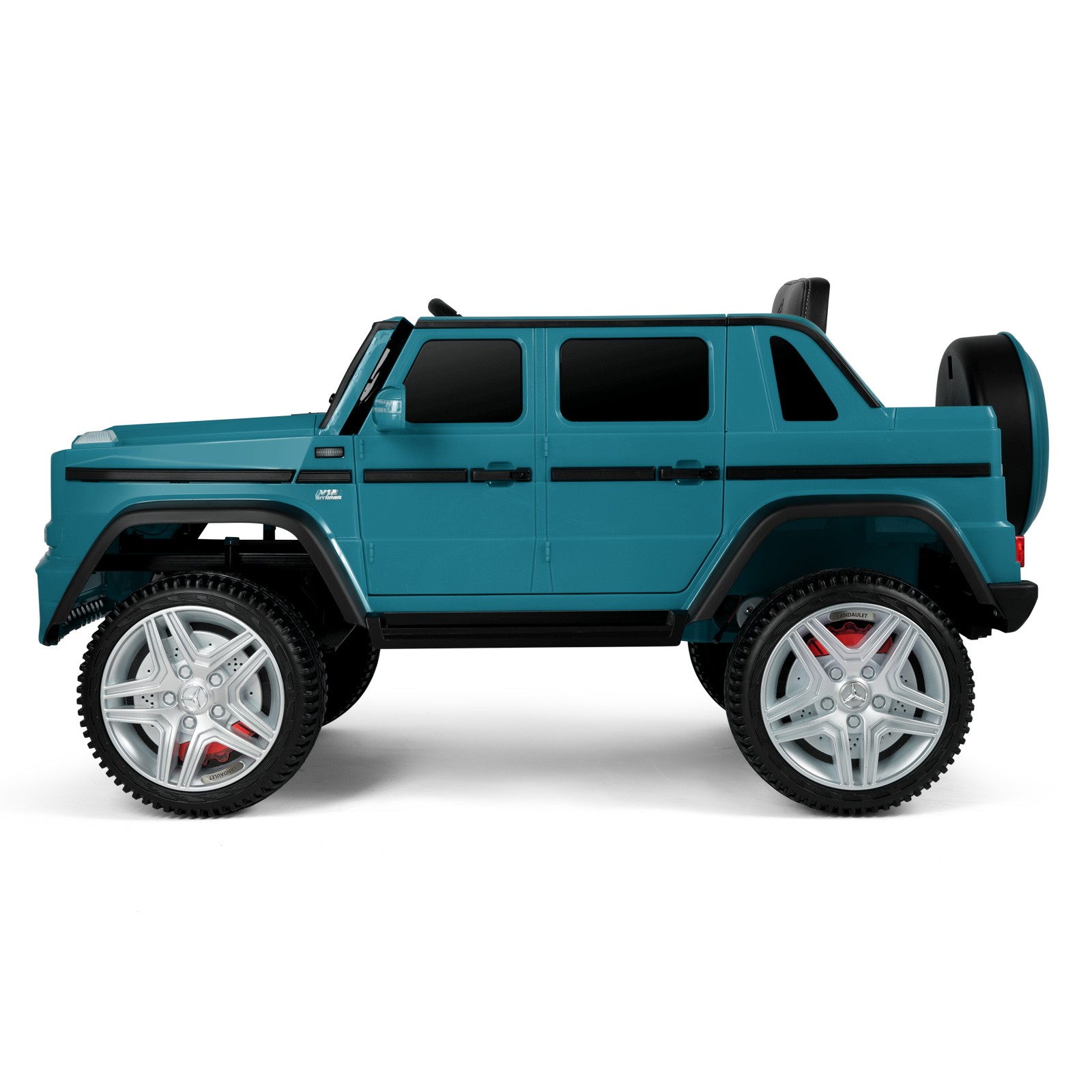 Mercedes-Benz 12V Electric Kids Blue Ride On Car with LED Lights, Music, RC