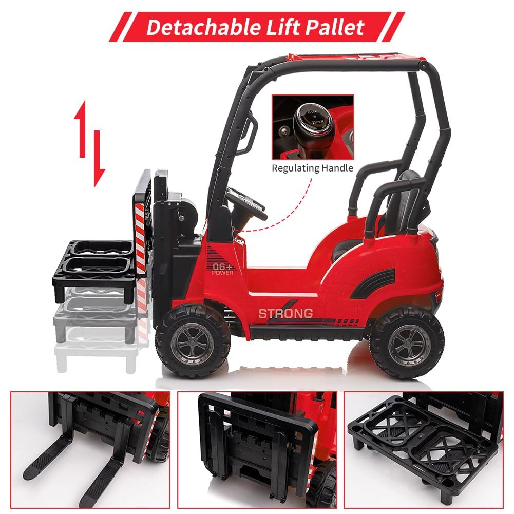 Kids Ride On Forklift Car 12V Electric Forklift Ride On Toys with Remote Control
