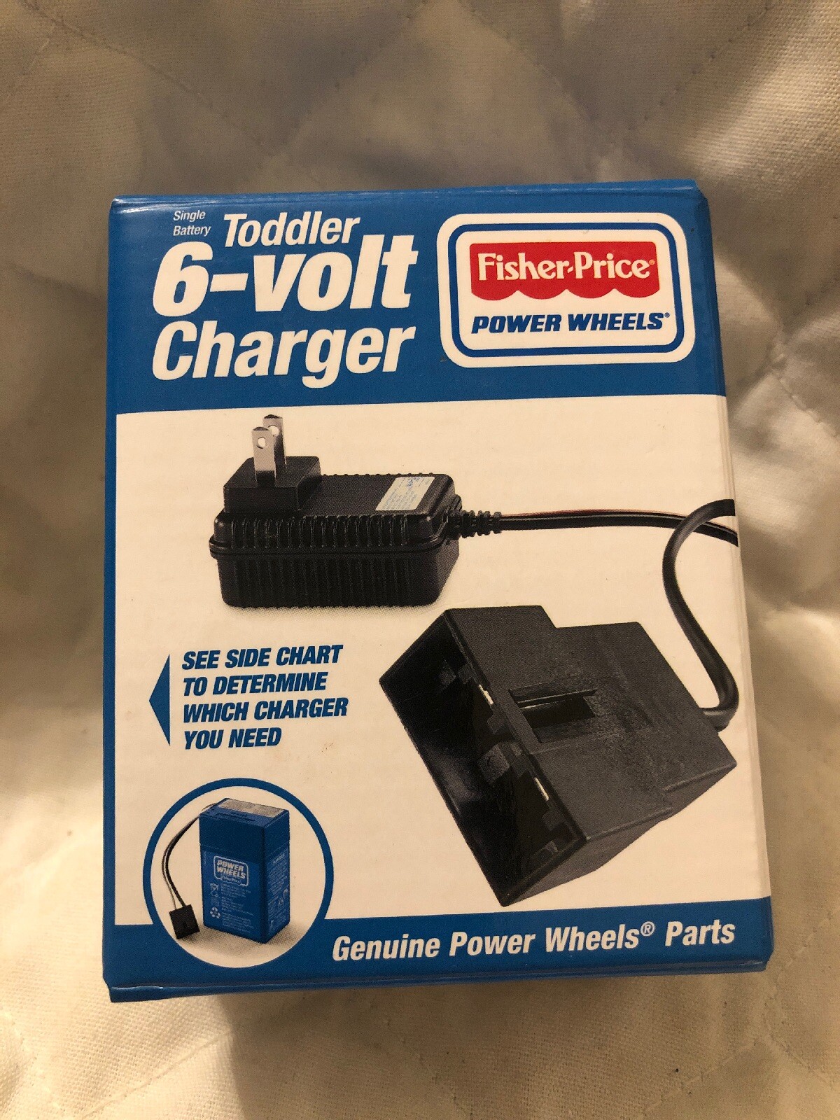 Fisher Price Power Wheels 6-Volt Battery Charger Toddler Blue P6829 6 Volt OEM
