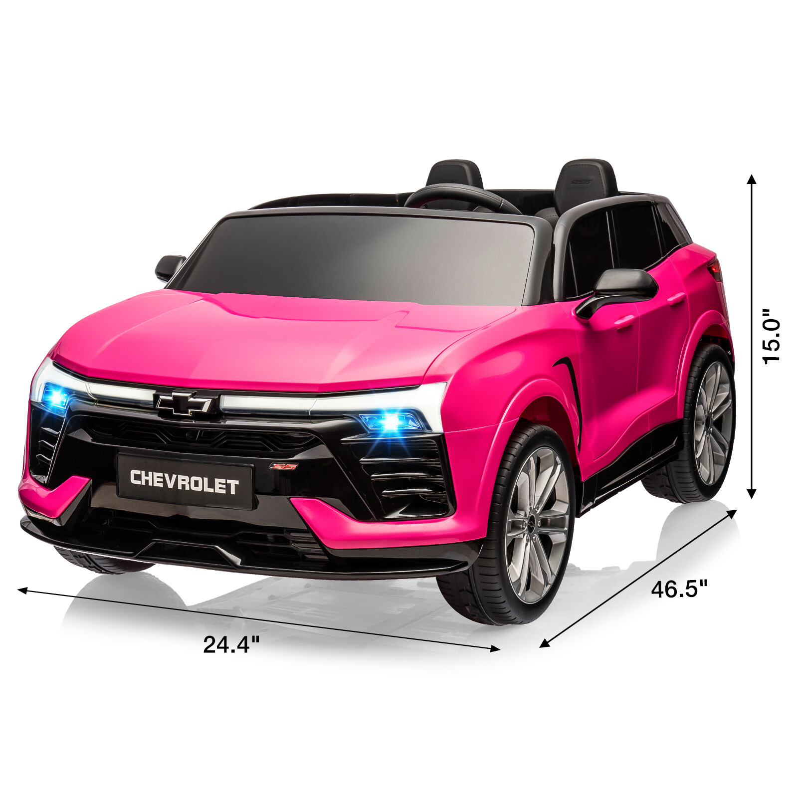 2 Seater Ride On Toy, 24V Ride On Car for Toddler 3-8 With Parent Remote Control