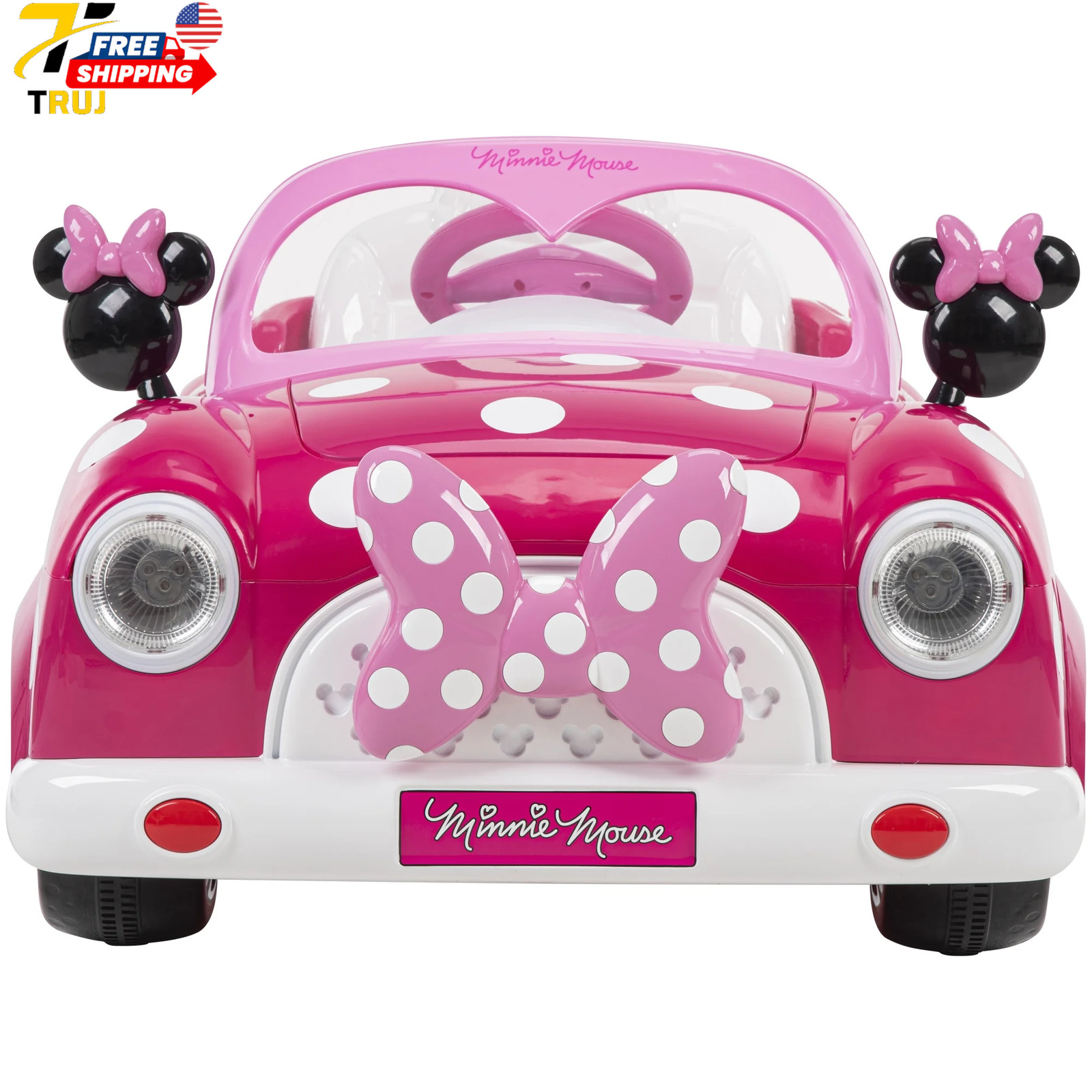 Minnie Mouse Convertible Car 6 Volts Electric Ride-on For Children Ages 3+ Years
