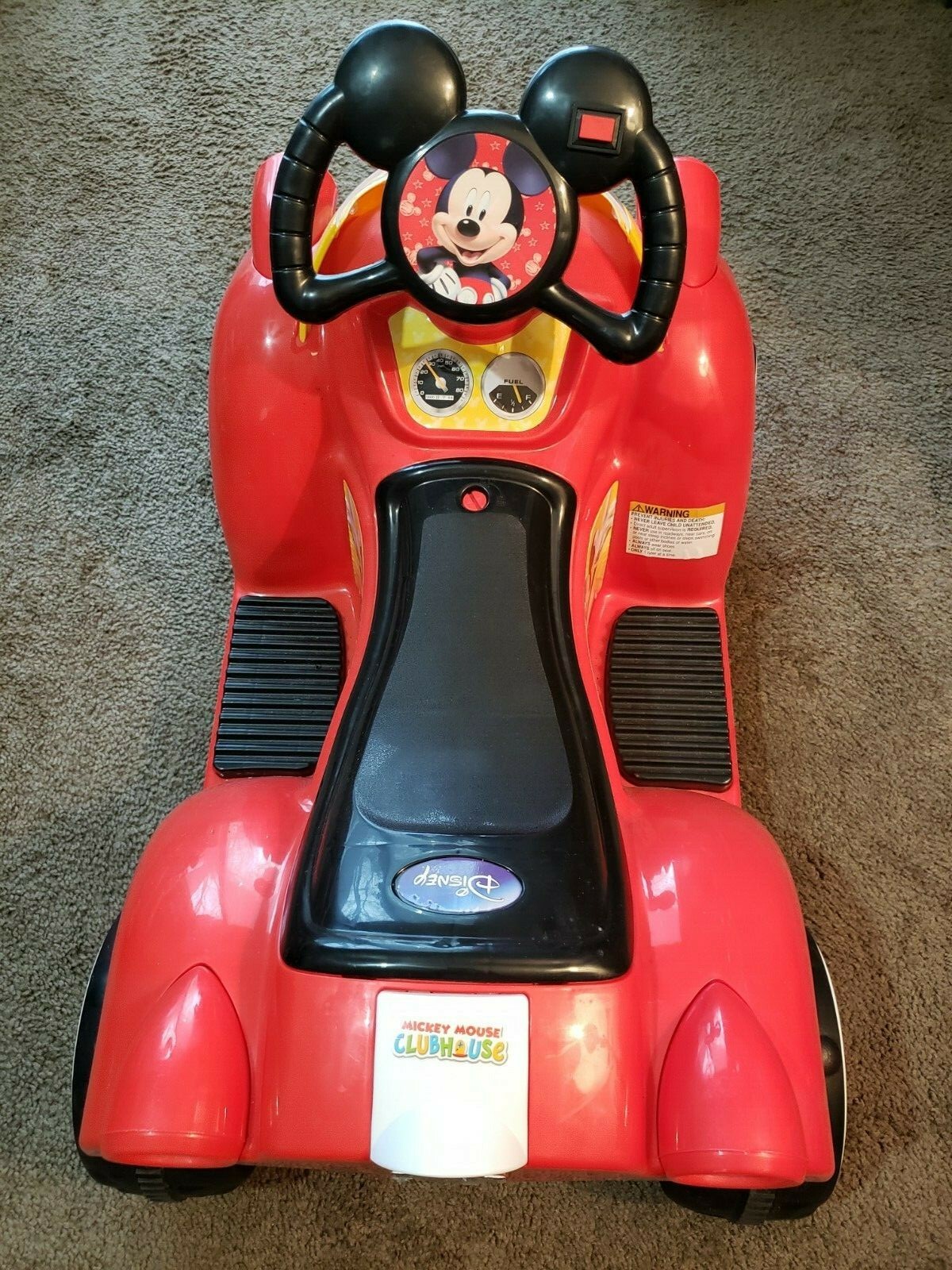 Disney Mickey Mouse Hot Rod Toddler Ride-On Toy by Kid Trax 6V Battery Powered..