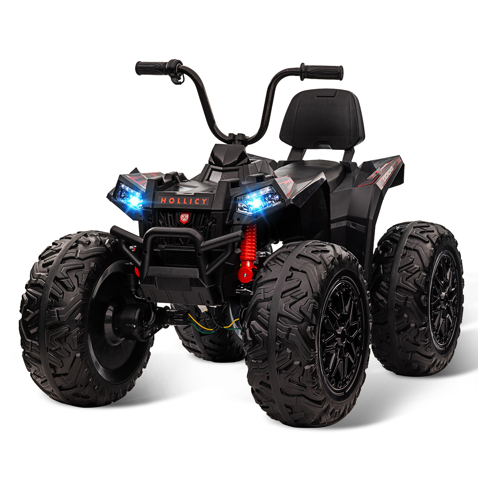 24V Kids ATV Ride on Car 4WD Quad Electric Vehicle w/EVA Tire Accelerator Handle