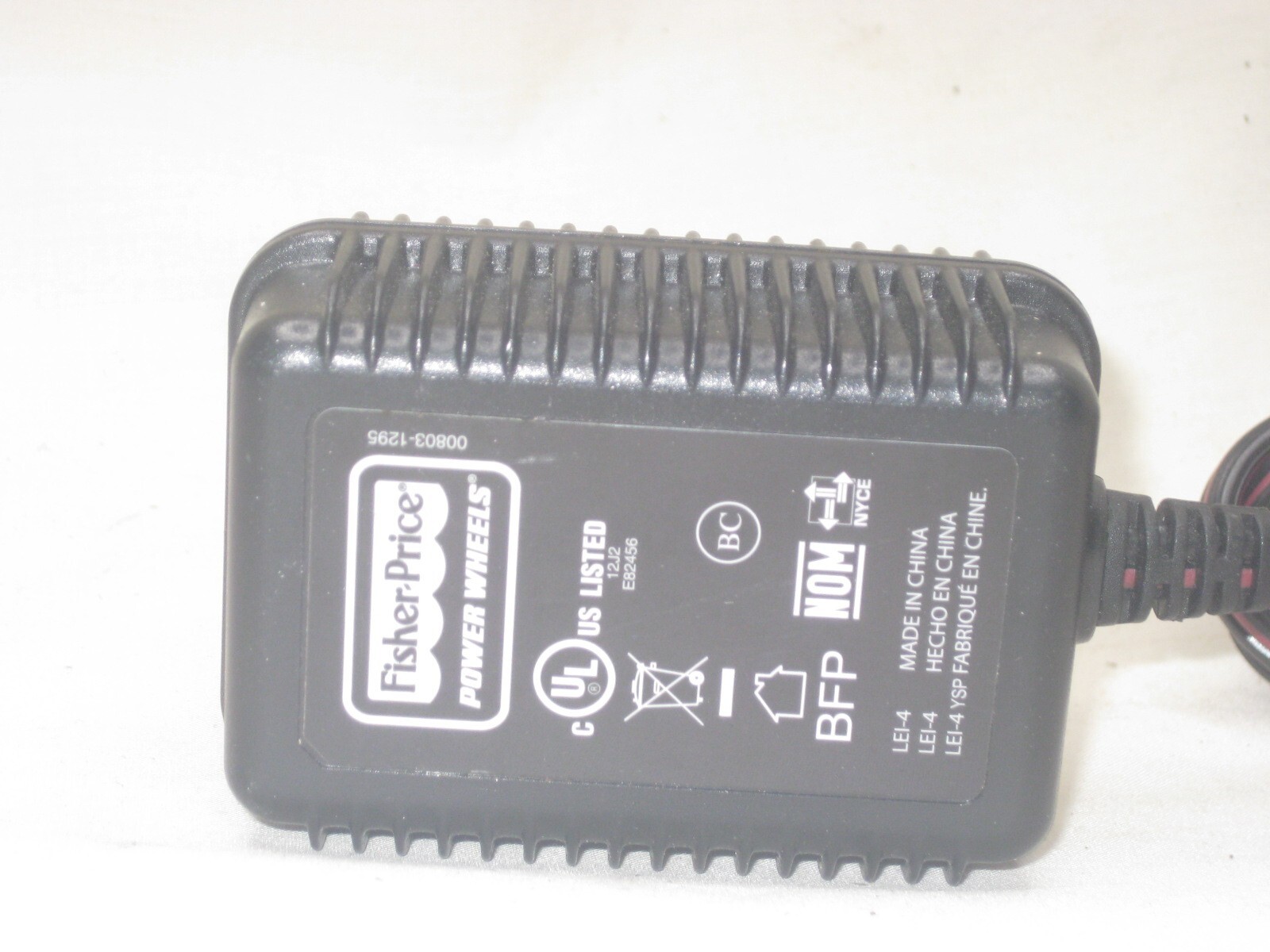 Fisher-Price POWER WHEELS 00801-1781 00803-1295 Class 2 6V Battery Charger OEM