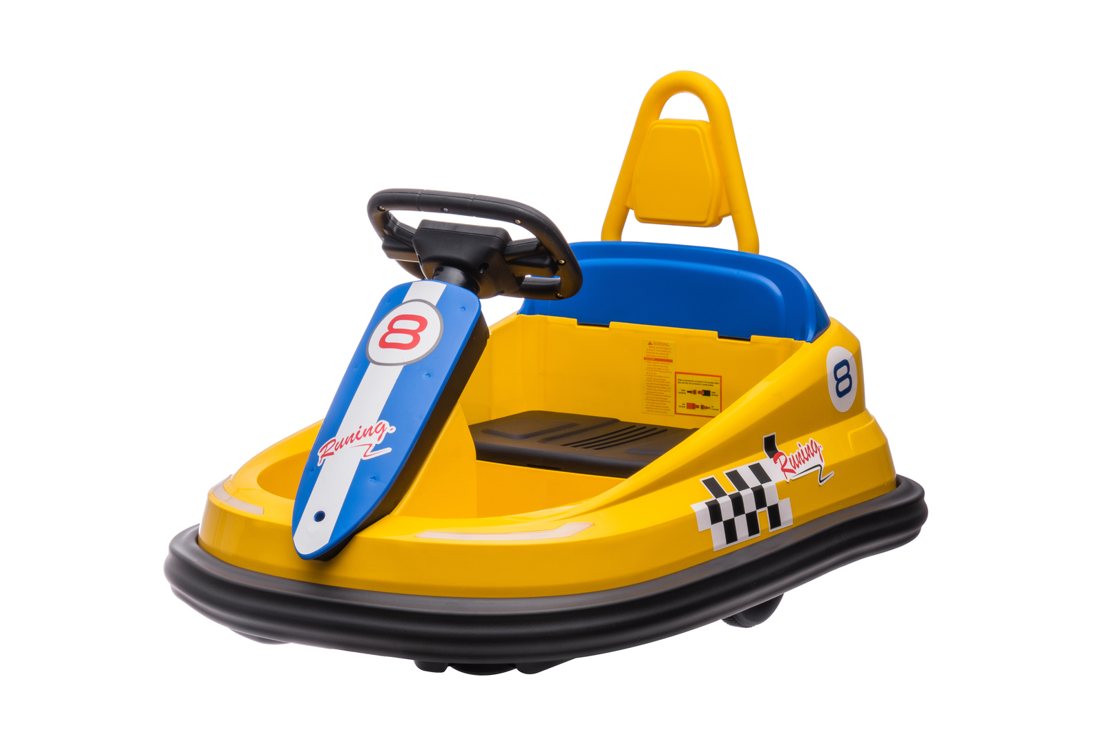 6V Kids Electric Ride On Toys 2 Mph Max Speed Steering Wheel 360 Degree Spin