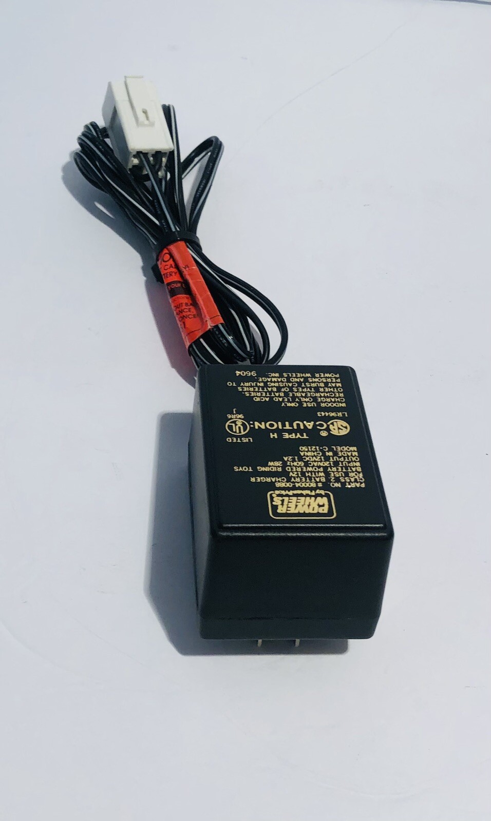 Power Wheels By Fisher-Price 00801-0073 12V Battery Charger Model C-12150