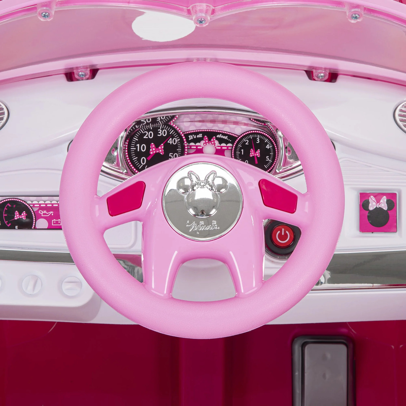 Huffy Minnie Mouse 6V Battery-Powered Ride-On Car for Kids Ages 3+