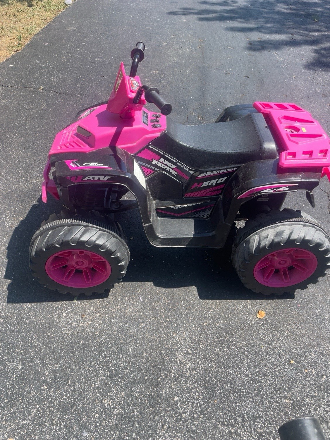 Pink Kids Battery Powered Ride-On ATV Quad 4-Wheeler Ride-On Toy