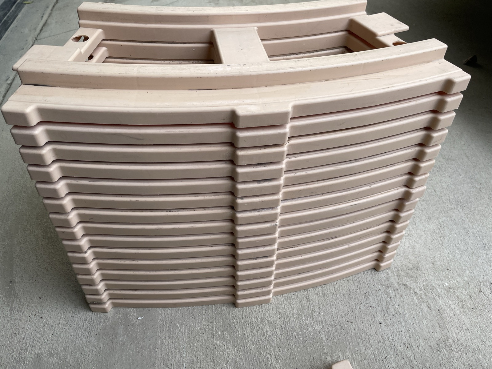 17 TOTAL Peg Perego Santa Fe Ride-On Train Track Thomas – 15 Curved 2 Straight