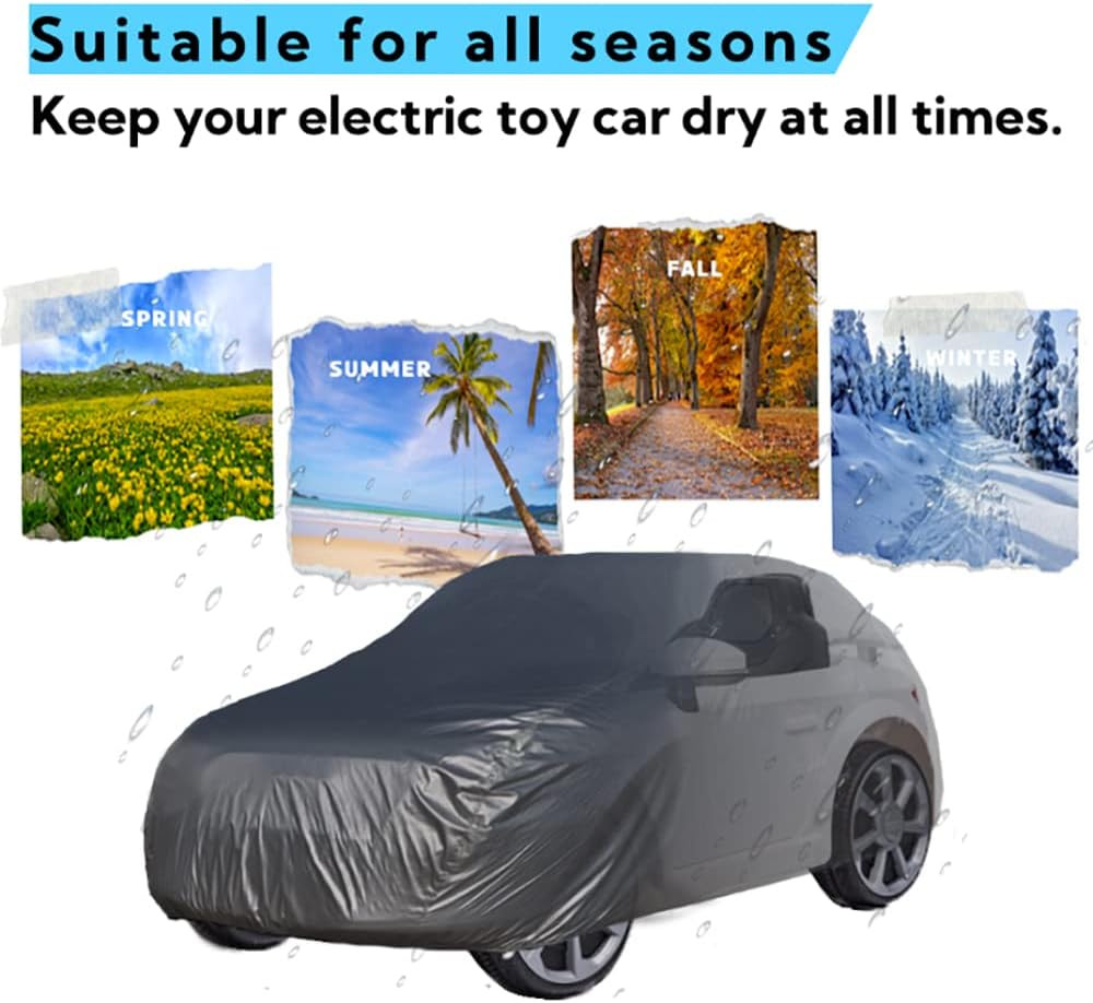 Large Kids Ride-On Toy Car Cover, Outdoor Wrapper Resistant Protection for Elect