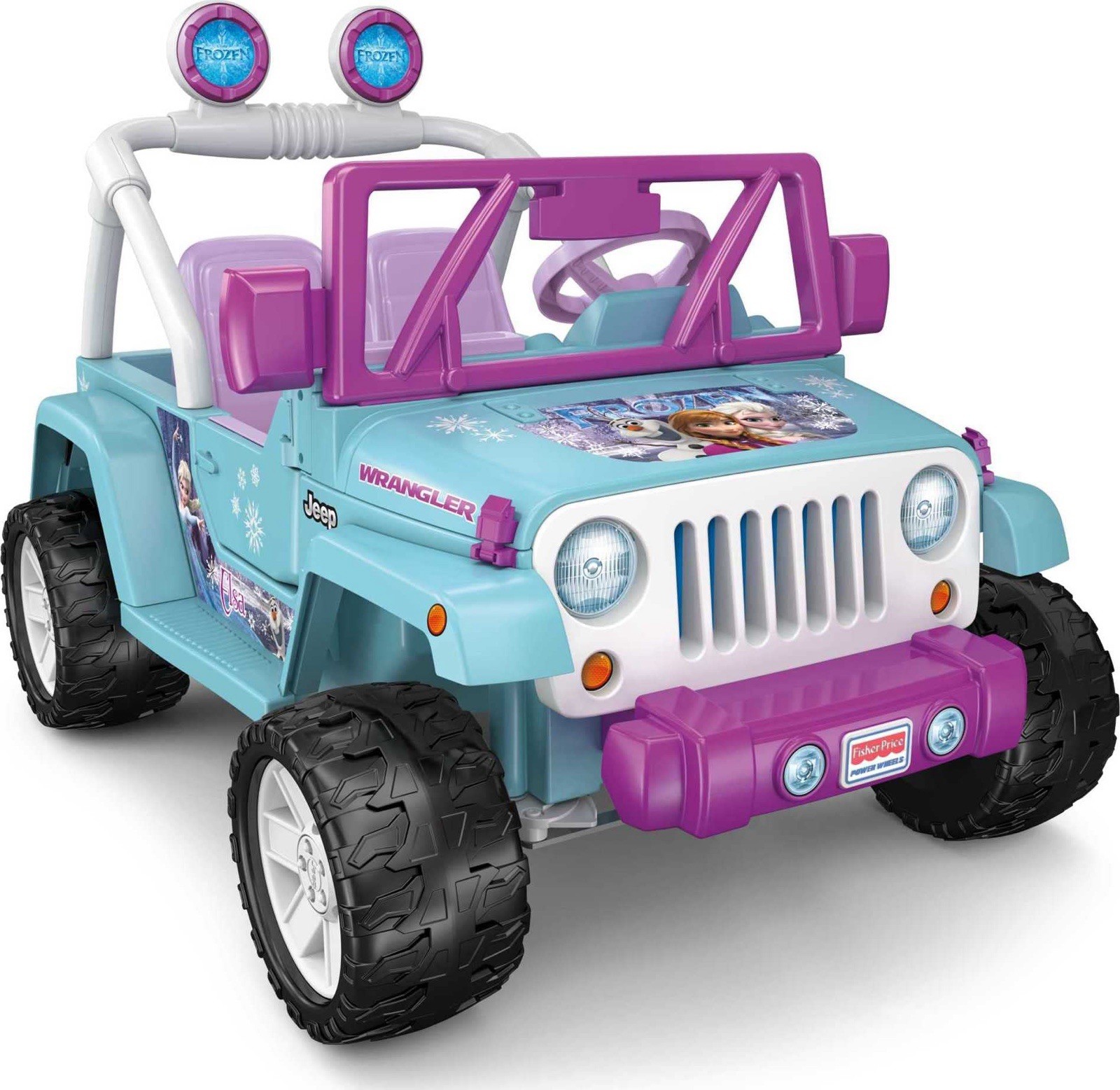 PowerWheels Disney Frozen Jeep Wrangler 12V Battery Powered Ride On Ages 3+ NEW