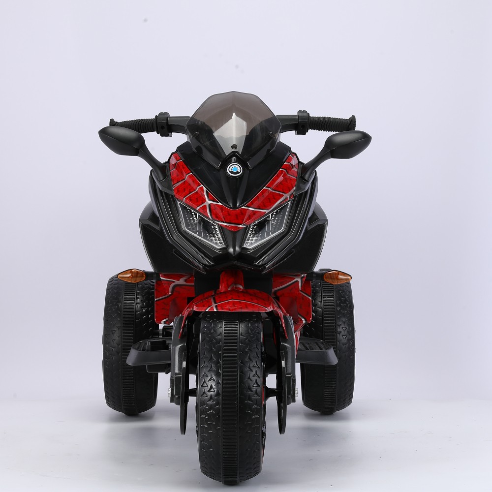 12V Kids Electric Motorcycle, 3-6 Yrs, Training Wheels, Lights, Manual Throttle