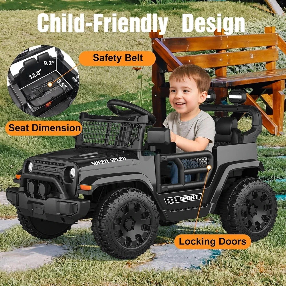 Carro Electrico Para Niños Coche Montable De Jugar Manejar Con Control Remoto..