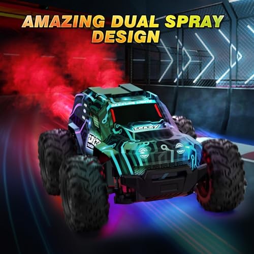 2.4GHz High Speed RC Car, Offroad Monster Hobby Racing Car with LED Blue
