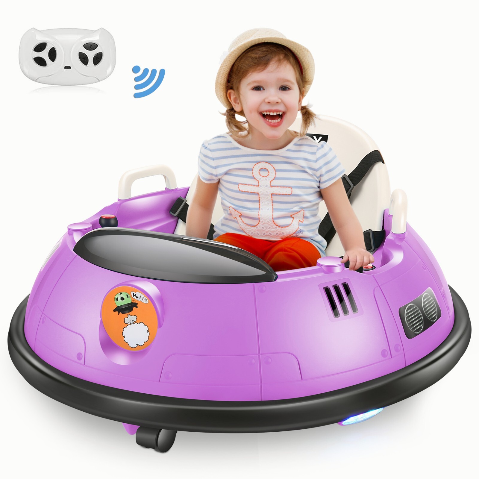 Ride on Bumper Car for Kids 12V Battery Powered Electric Toy with Remote Control