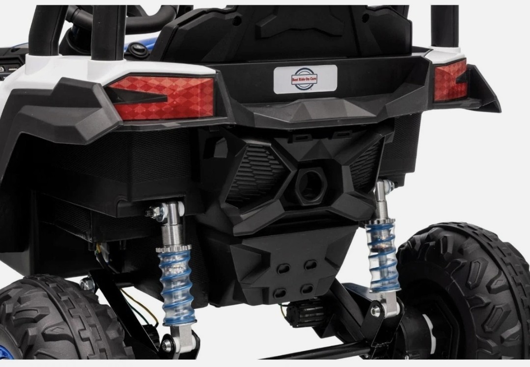 Kids Battery Powered Ride-On UTV Off-Road Buggy Car w/ Remote Blue/Black/White