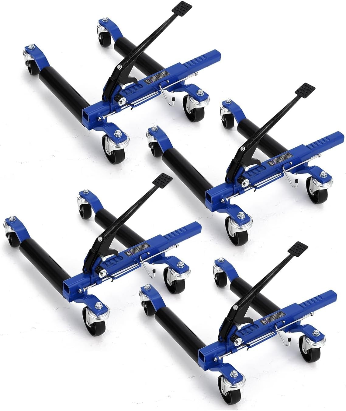 4 Pack Car Wheel Dolly 1500LB Capacity Steel Rollers