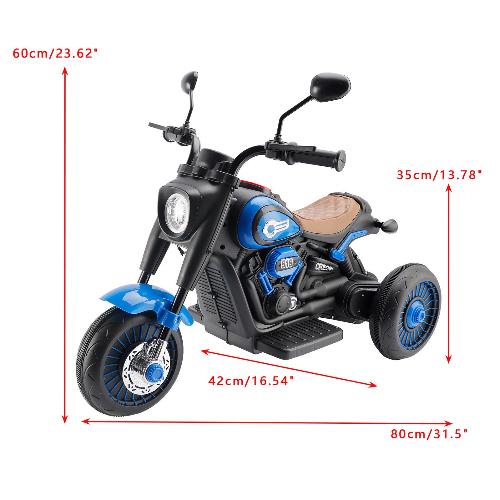 3Wheel 6V Kid Ride On Motorcycle Electric Toy With Colorful Light And Music🏍️