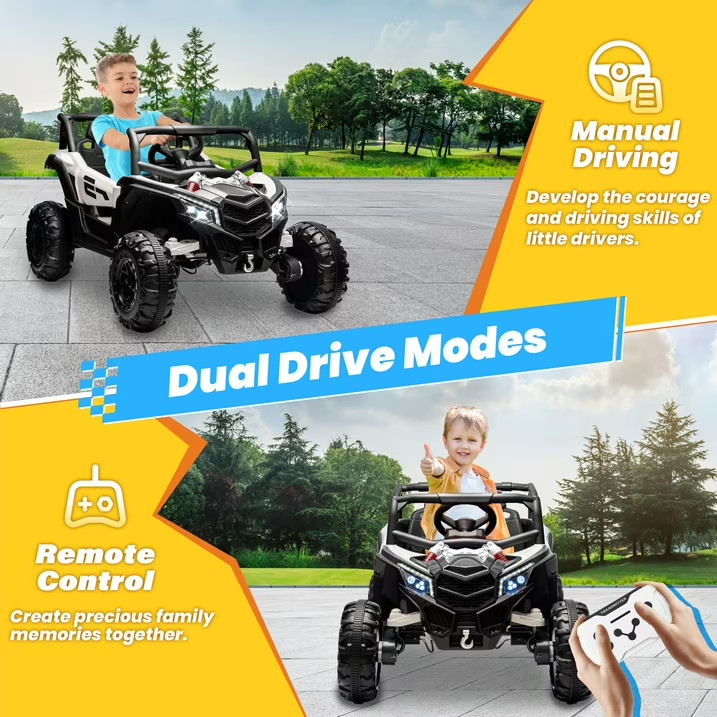 joyracer 24V Ride On Car for Kids W/Remote Control, Battery Powered Off