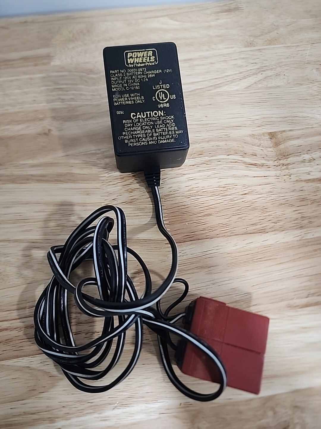 L@@K P# 00801-0973 – Power Wheel Battery Adapter By Fisher Price Model: C-12150
