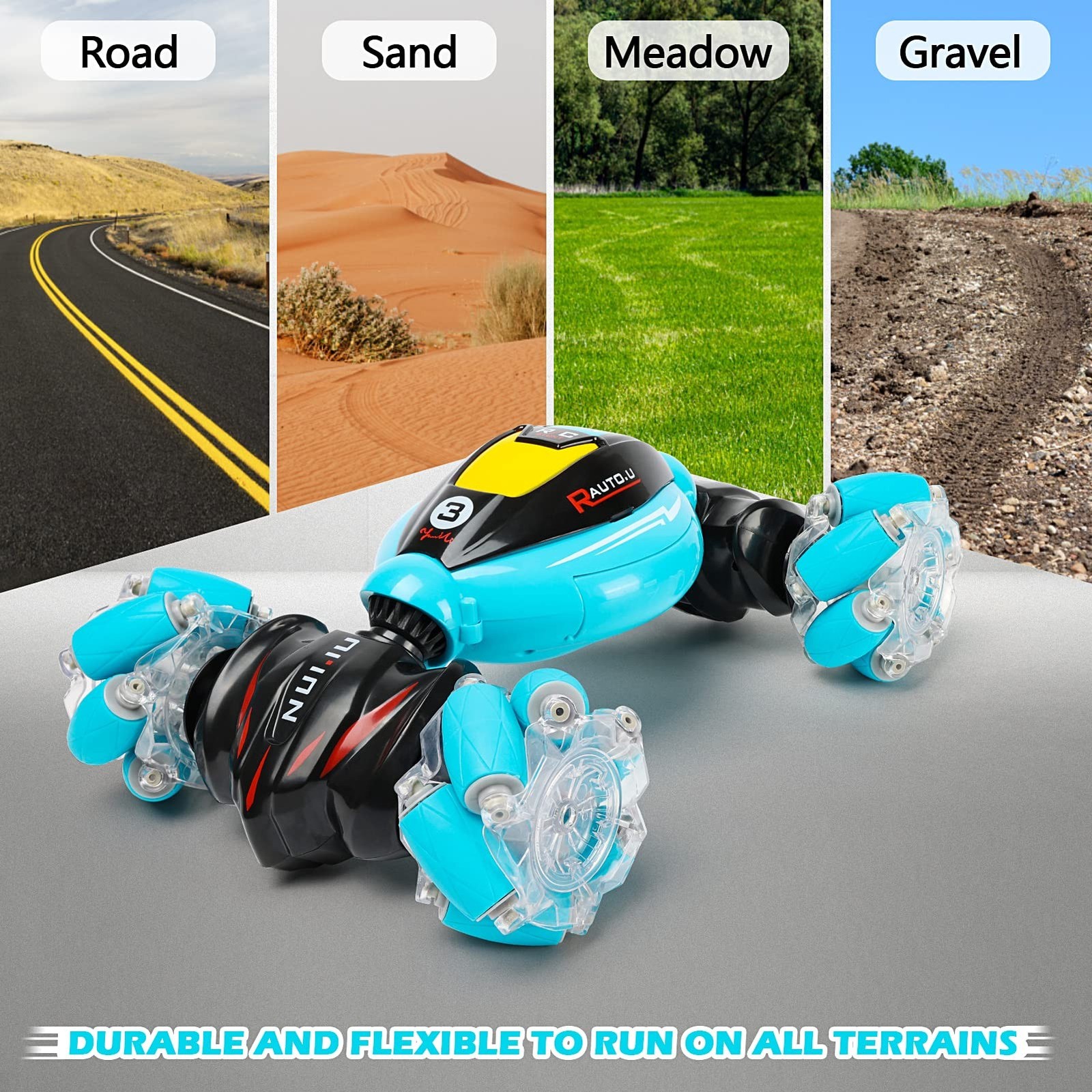 DDAI RC Cars Gesture Sensing Stunt Car – Best Gifts for Boys 6-12 Year Old 36…