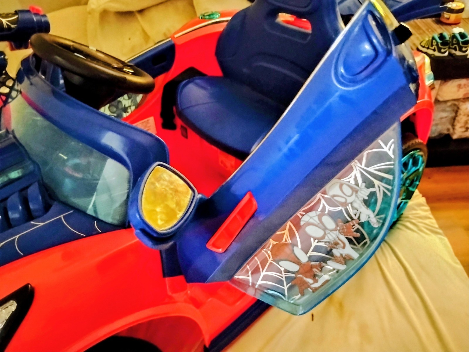 Kids Spider-Man Superhero Battery-Powered Vehicle w/ Authentic Graphics, Ages 3+