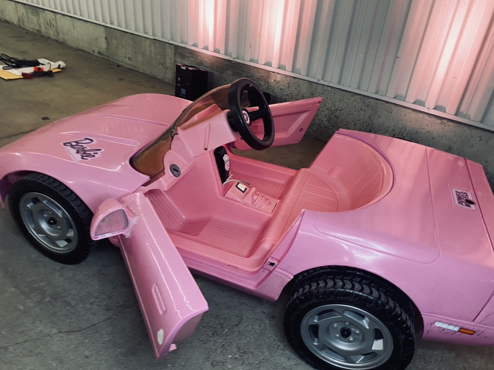 1990 Power Wheels Barbie Pink Corvette *PICKUP ONLY* w/ New Battery