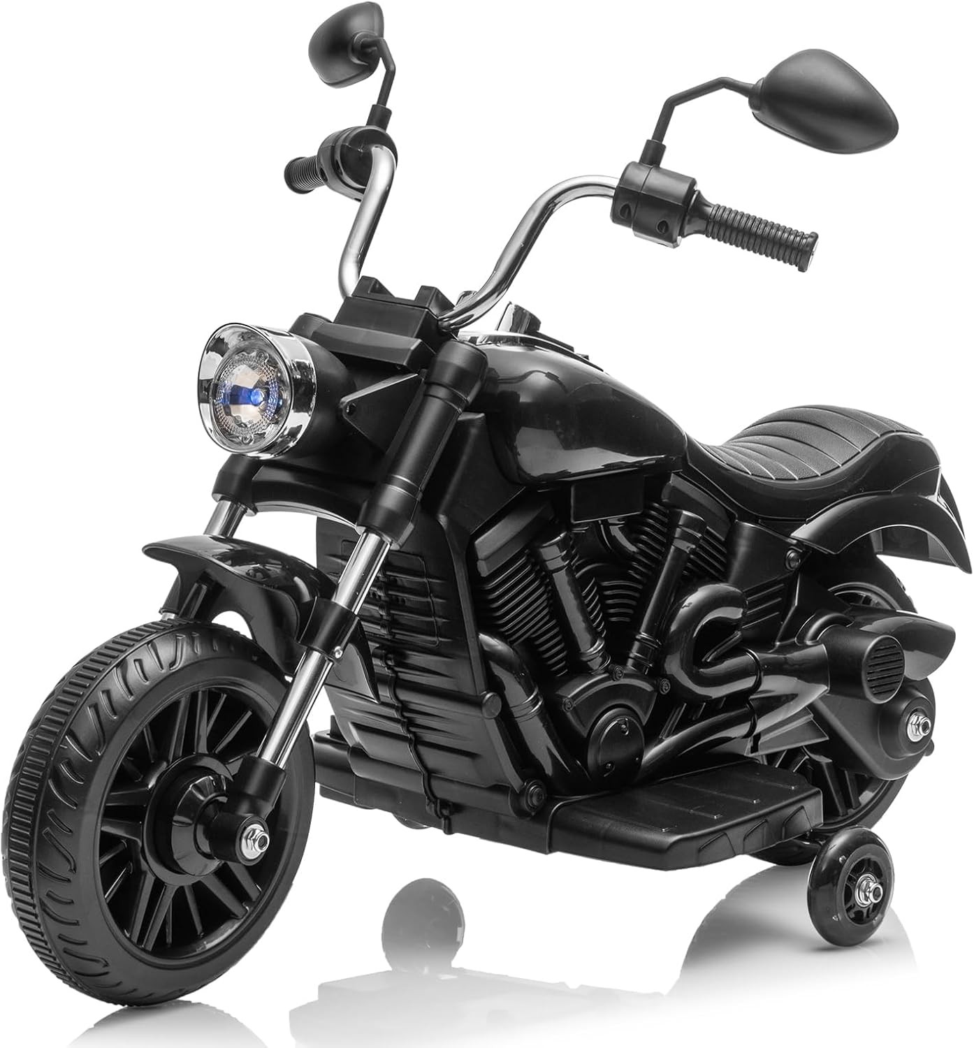 Kids Electric Motorcycle w/ Detachable Training Wheels,Ride on Toy for Ages 3-5