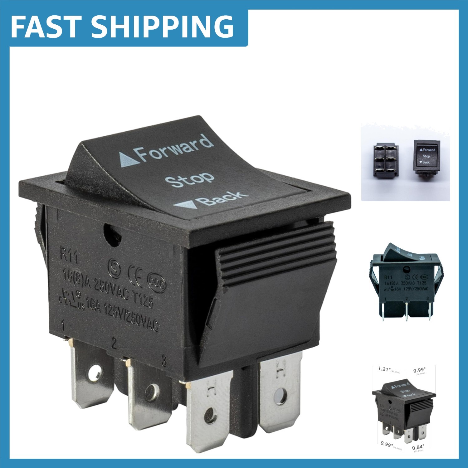 Replacement Forward Reverse Switch Set for Children’s Motorized Vehicles – 2 Pcs