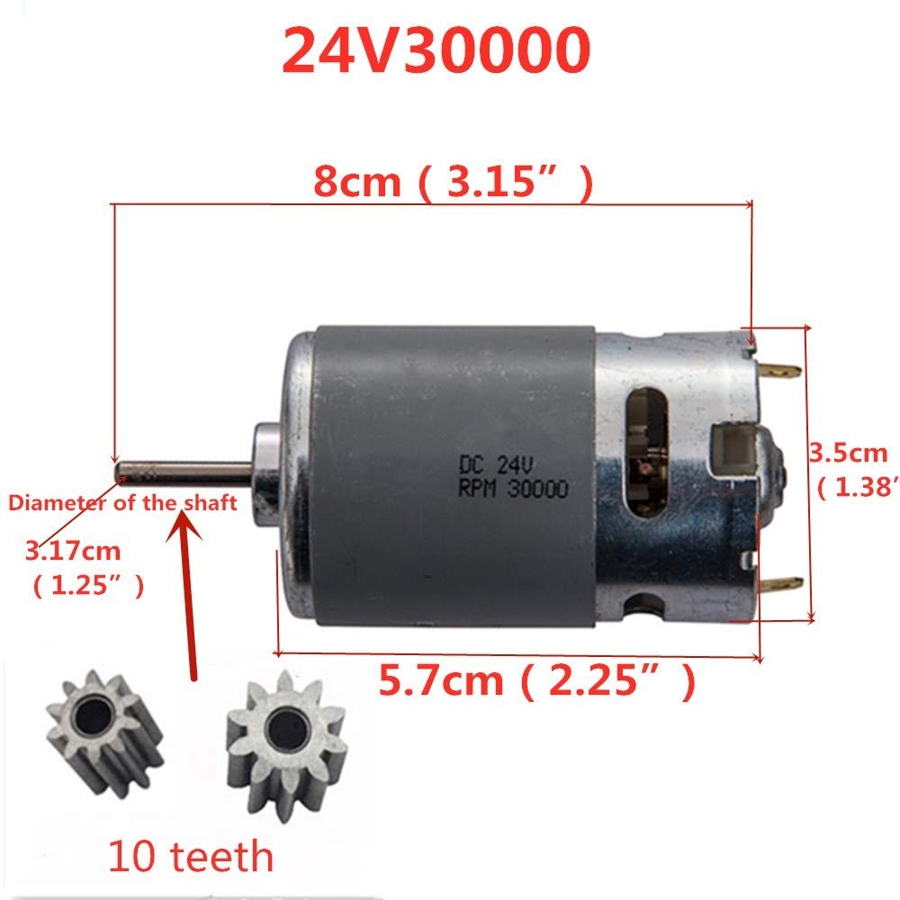 JIARUIXIN 24V 30000RPM Electric Motor 24 Volt Drive Engine Accessory…