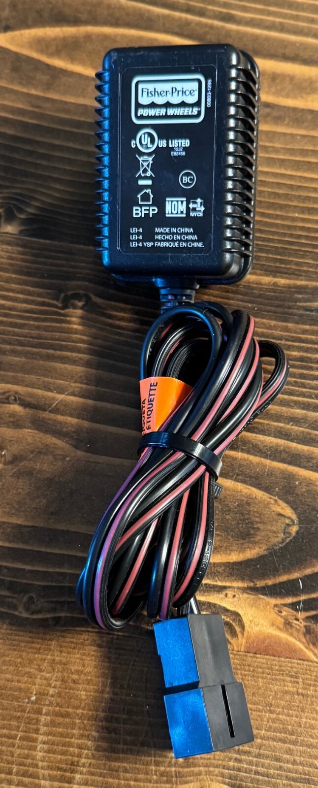 Fisher Price OEM POWER WHEELS 6 Volt 6V Class 2 Battery Charger 00801-1781