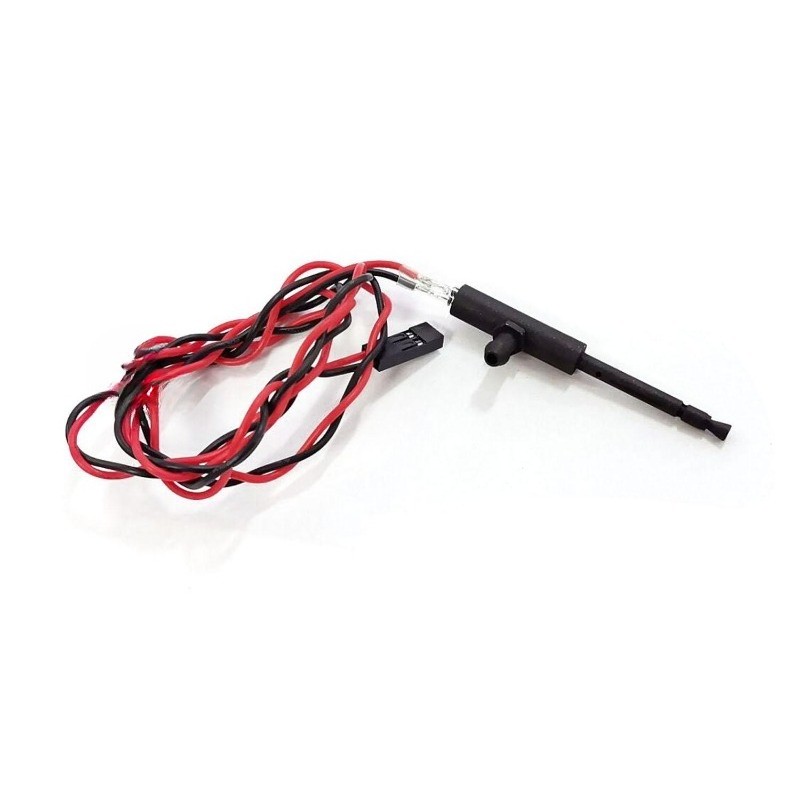Metal Machine gun W/ LED For DIY Henglong 1/16 RC Tank Model Parts