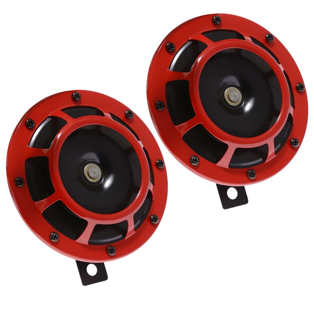 Electric Car Horn 12V 118db High Low Tone Metal Twin Kit Bracket Universal