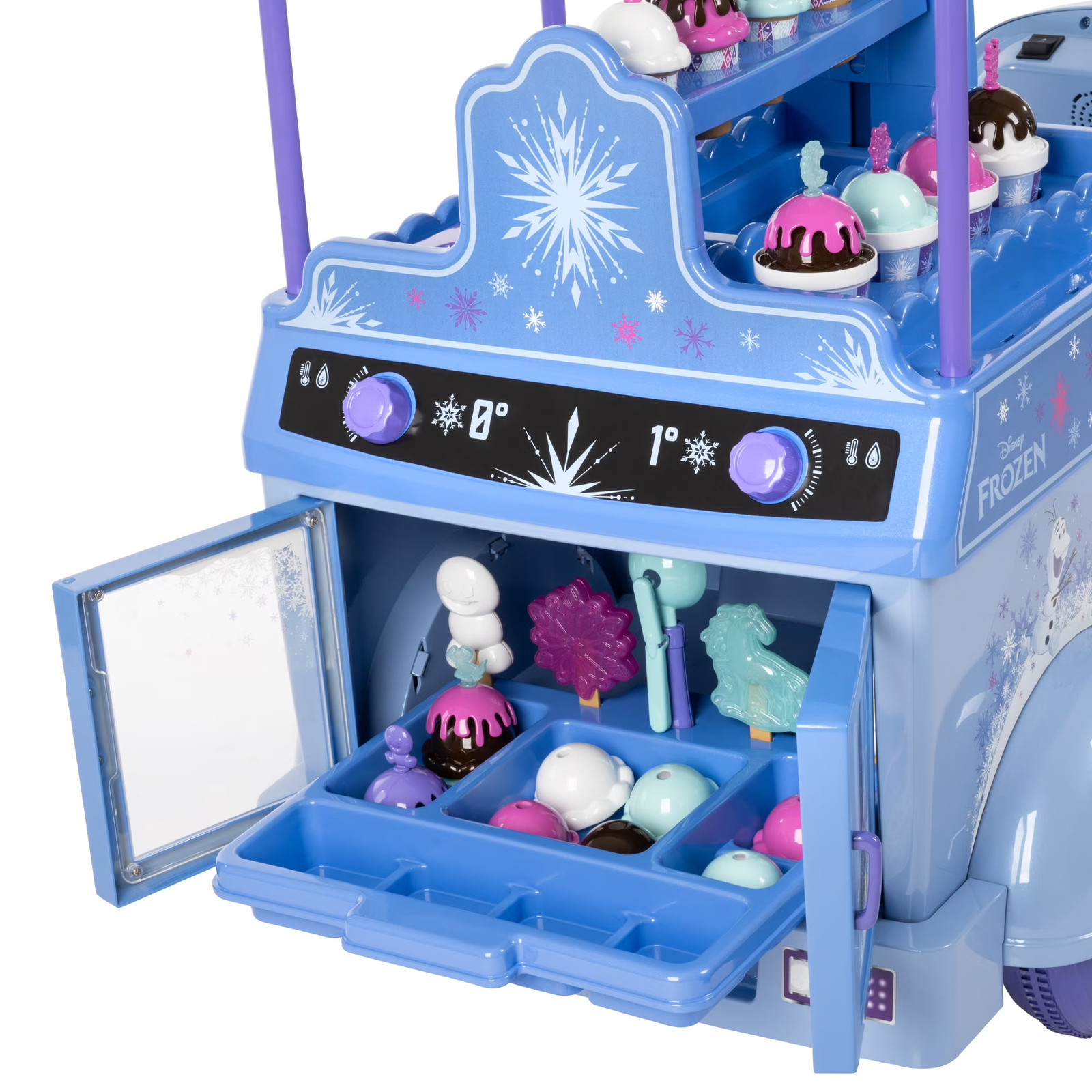 Kids Ride On Toy Disney Frozen Elsa Scooter Ice Cream Cart Motorcycle 6V