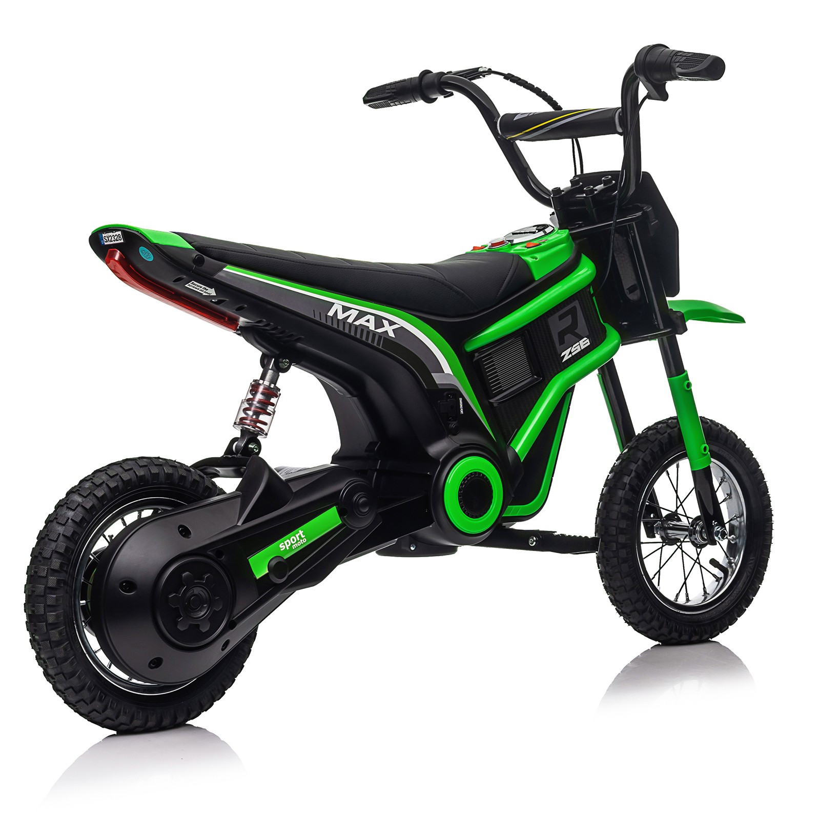 24V Electric Dirt Bike Safe Motorcycle 2 Speeds Up to 14.29MPH for 8-11Year Kids