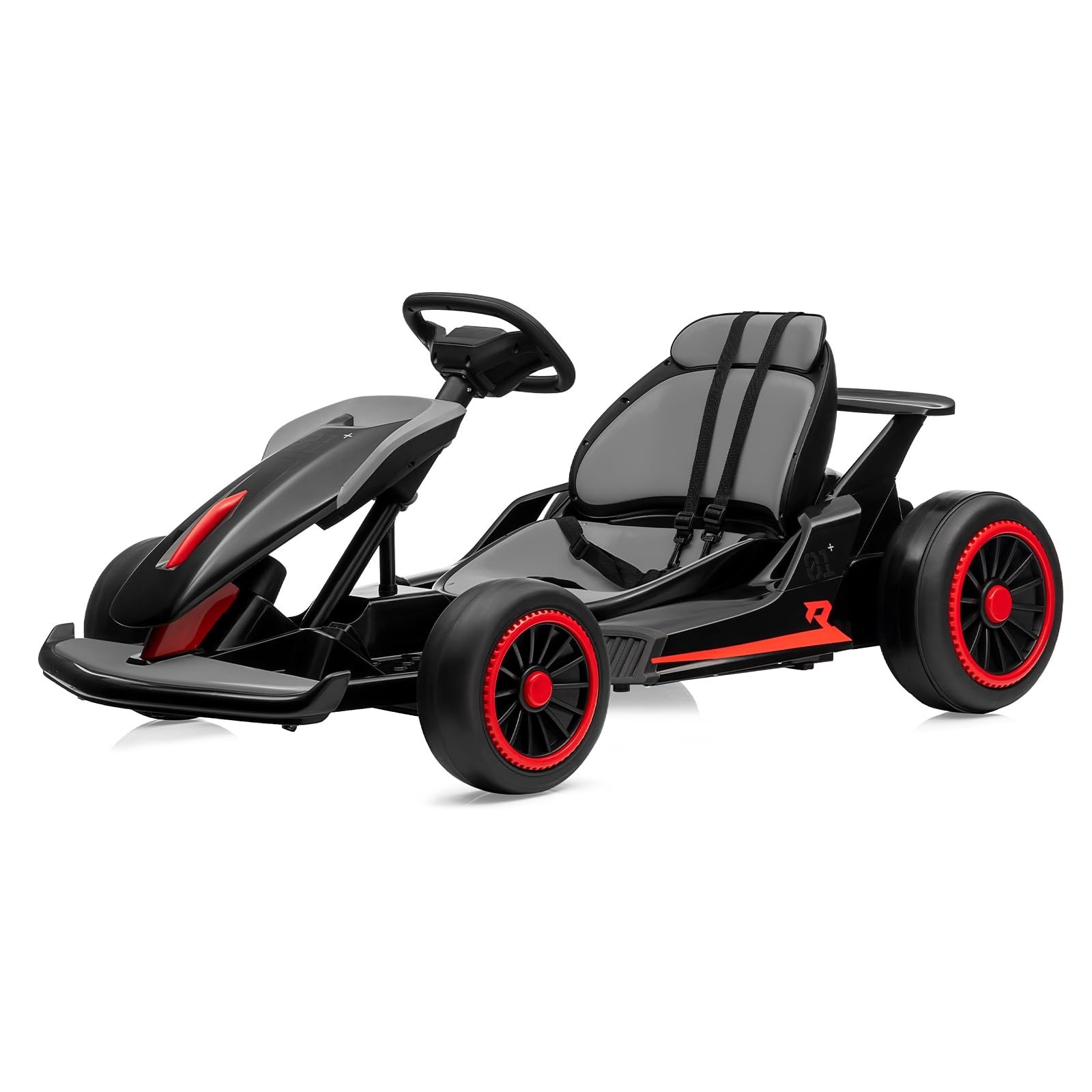 24V Go Kart for Kids Child Electric Drift Go Cart With Music 5-Point Safety Belt