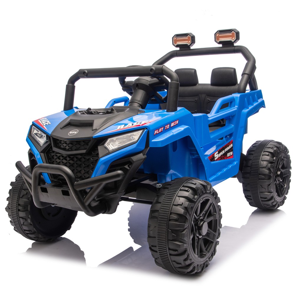 12V 2WD Kids Ride On UTV W/ 2.4G PC,Anti-Collision Bar,High Chassis,Anti-Slip