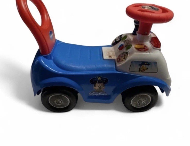 Disney ~ Kiddieland ~ Mickey Mouse ~ Police Car Toy ~ Ride On ~ Baby Walker