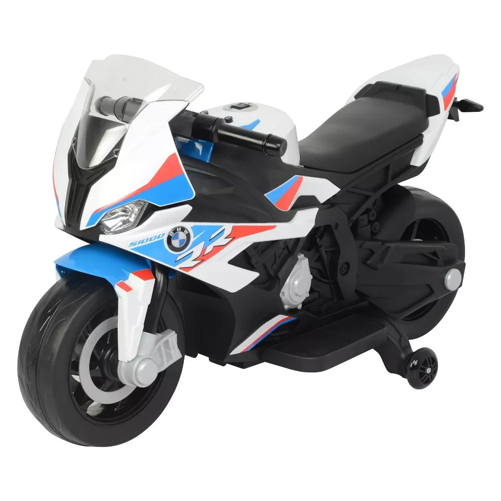 Best Ride on Cars BMW S1000RR 12V Ride-On Motorcycle Kids w/ Training Wheels