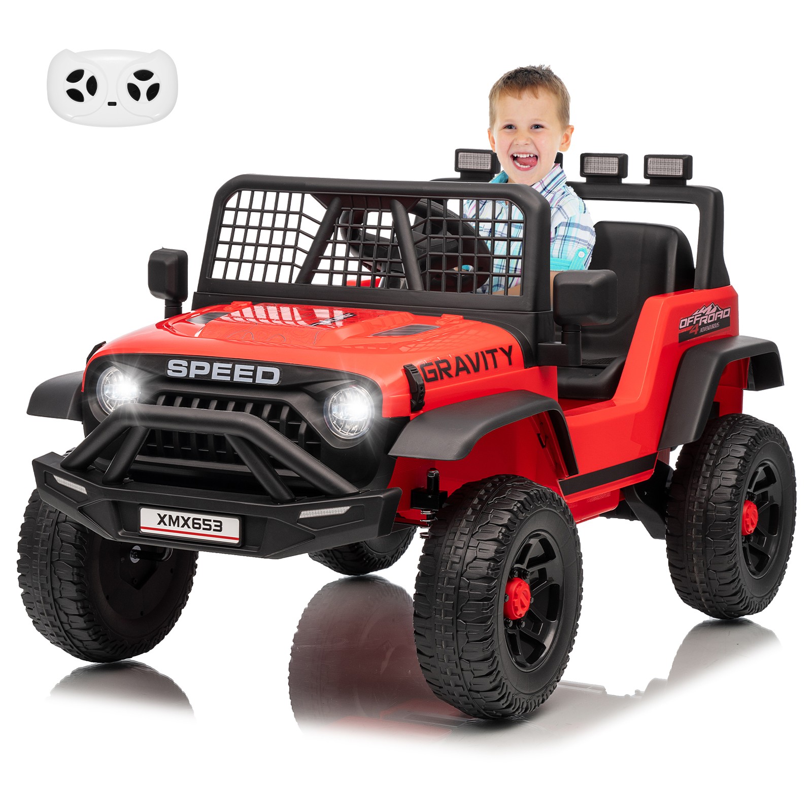 Kids Electric Ride On Car w/ Parent Remote Control,Bluetooth,Music Player,LED