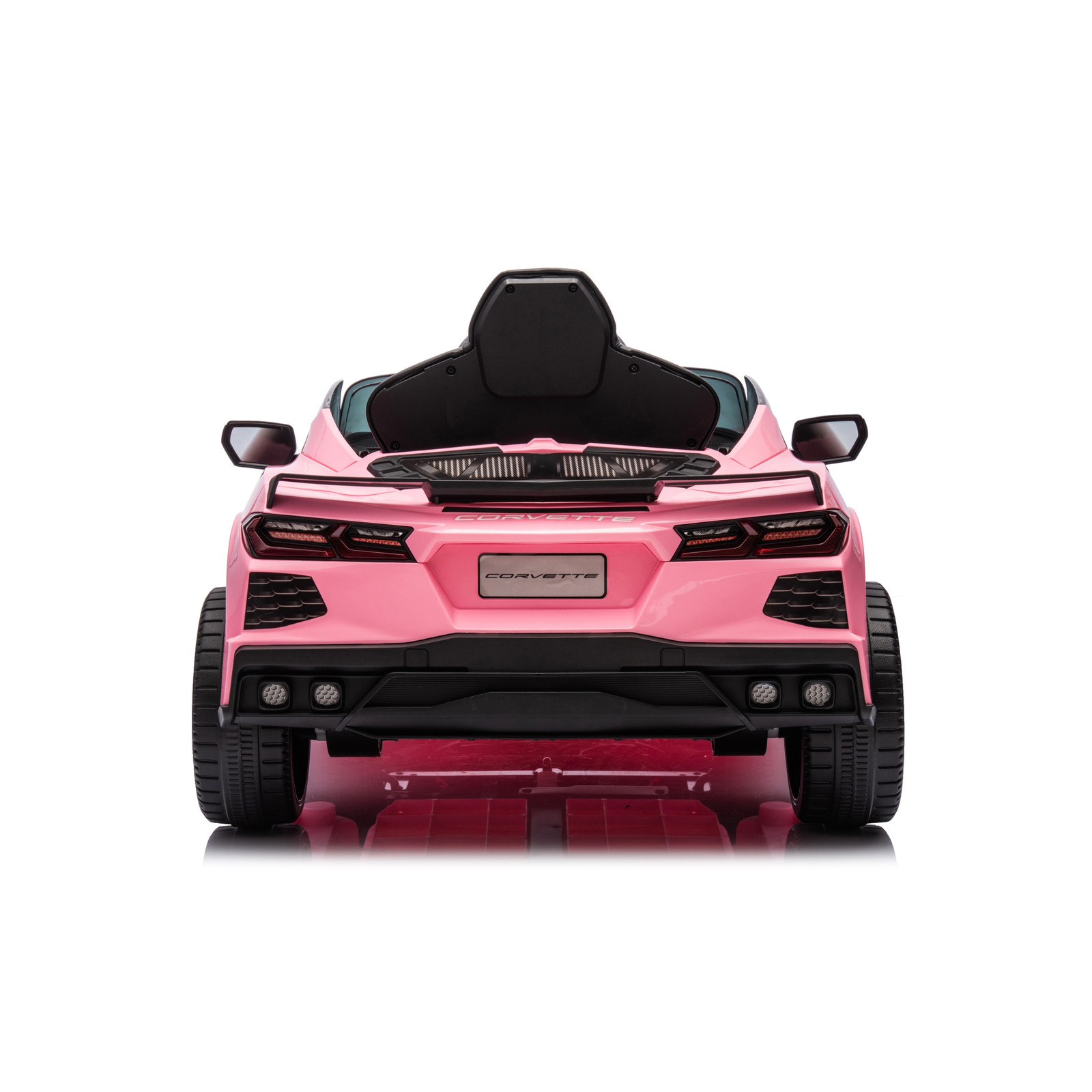 12V Chevrolet Corvette C8 Kids Ride On Car Electric Toy Luxury Sports Pink