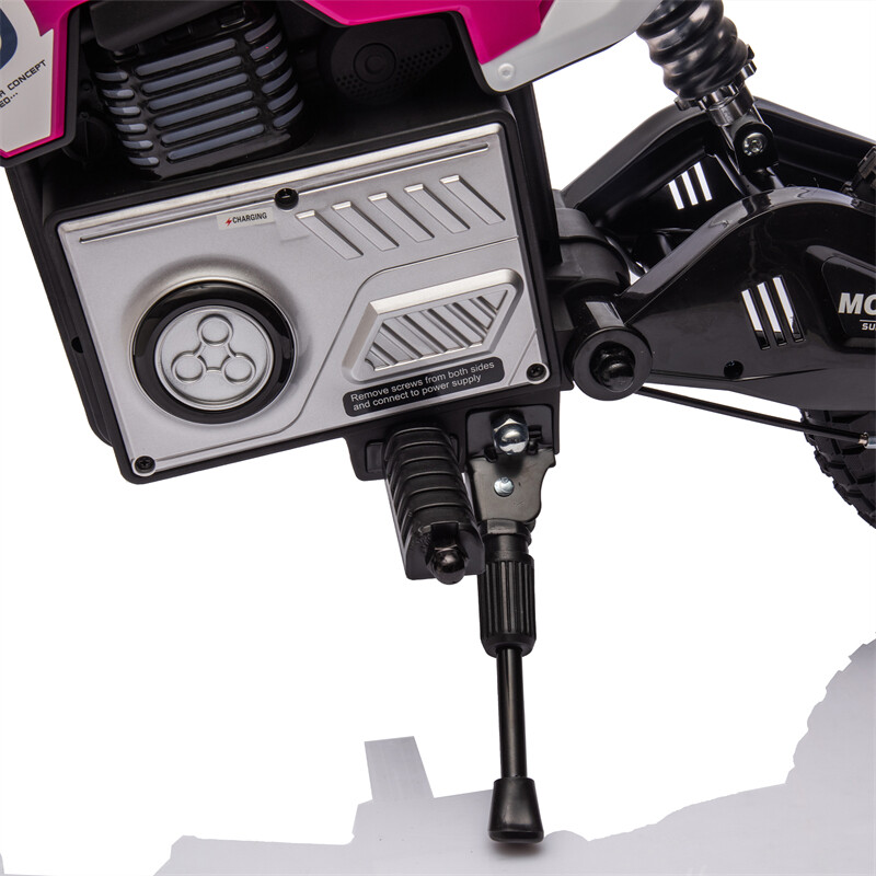 24V Kid Ride On Electric Toy Motocross Motorcycle 200W 3.1-9.32MPH for Aged 5-15
