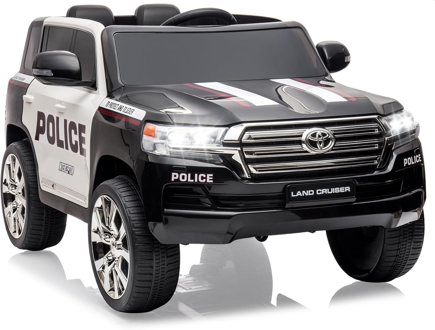 12v Licensed Toyota Land Cruiser Ride-on Car – Remote Control,Music,Horn & LED