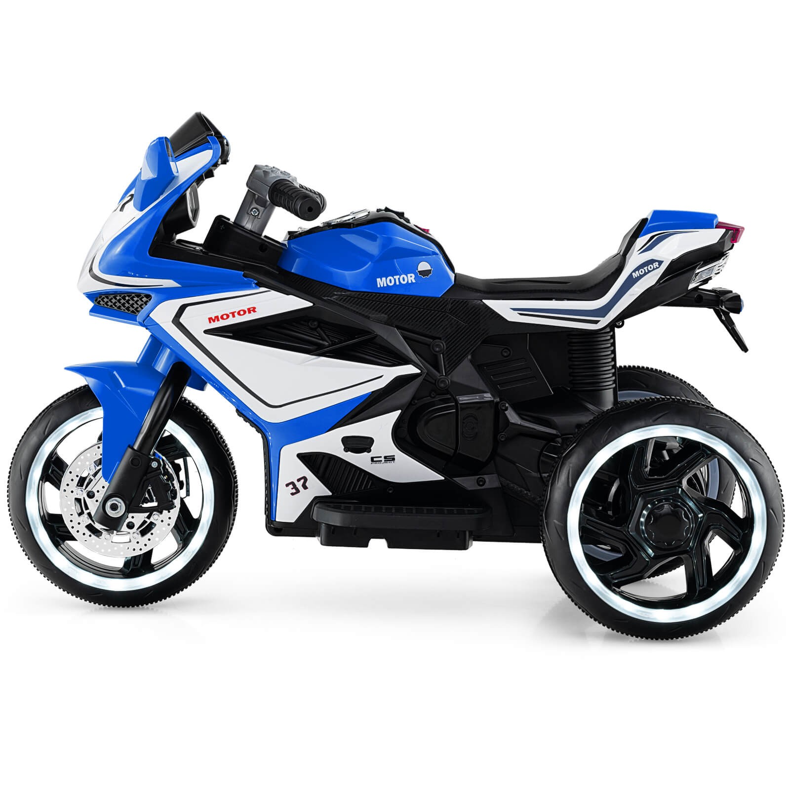 Kids Ride on Motorcycle 6V Battery Powered Mini Electric Motorbike w/ LED Lights